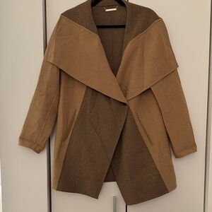 Diane Von Furstenberg Tan Wool Coat